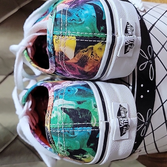 VGUC-RARE Limited Edition Vans x ASPCA ‘Off the Wall’ Unisex Rainbow Cat Sneaker - Picture 6 of 8